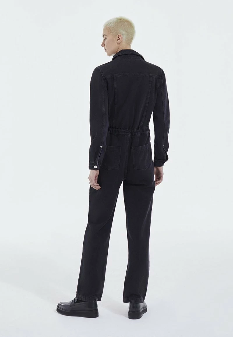 The Kooples BOUTONNÉE - Tuta Jumpsuit - Black Washed, Donna 4 The Kooples BOUTONNÉE - Tuta Jumpsuit - Black Washed, Donna - immagine 2