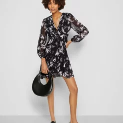 The Kooples ROBE - Vestito Elegante - Black / White, Donna -Vendite The Kooples c71e64abc6e64c039513f613b506dfc4