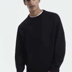 The Kooples TRIPLE BANDE PULL - Maglione - Black, Uomo