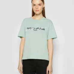 The Kooples MANCHES COURTES WHAT IS - T-shirt Con Stampa - Gris Bleu, Donna -Vendite The Kooples c8d6e7afff824ec5b85dd64a07c51efd
