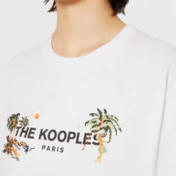 The Kooples MANCHES COURTES - T-shirt Con Stampa - White, Donna -Vendite The Kooples cc510df7c19340008ff579eaf5c45846