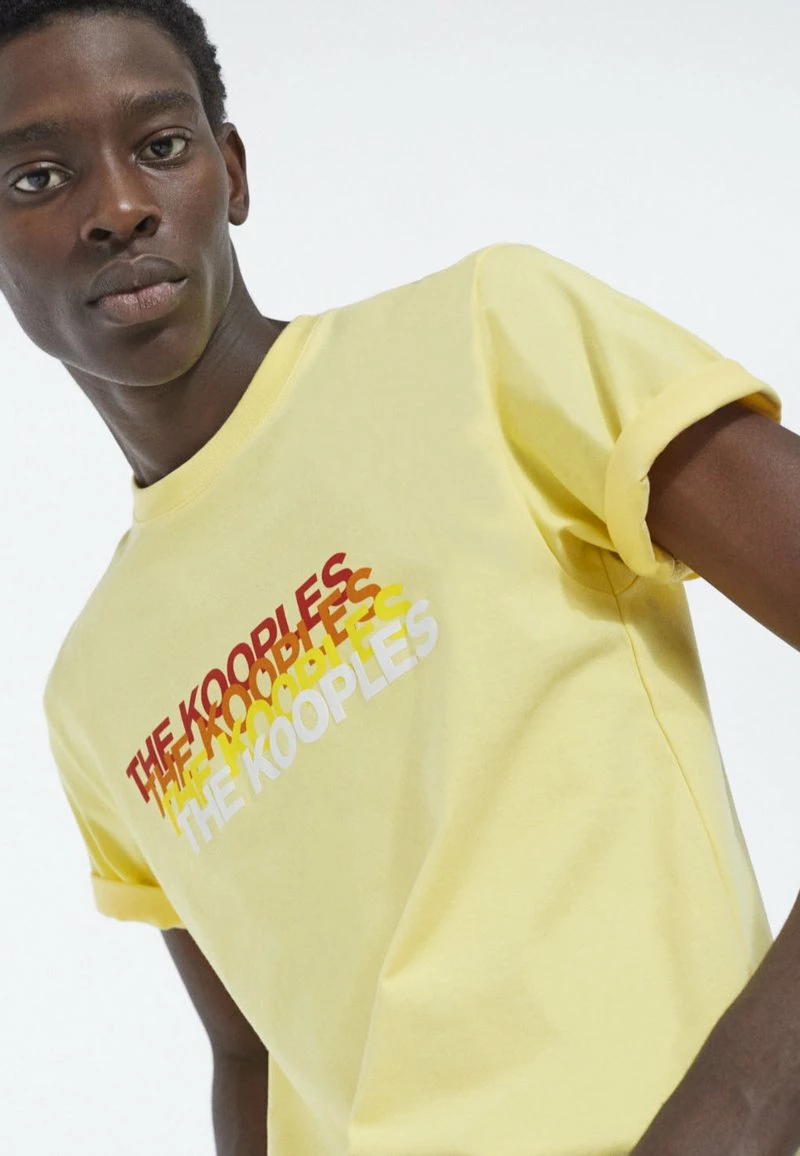 The Kooples MANCHES - T-shirt Con Stampa - Yellow, Uomo 7 The Kooples MANCHES - T-shirt Con Stampa - Yellow, Uomo - immagine 5