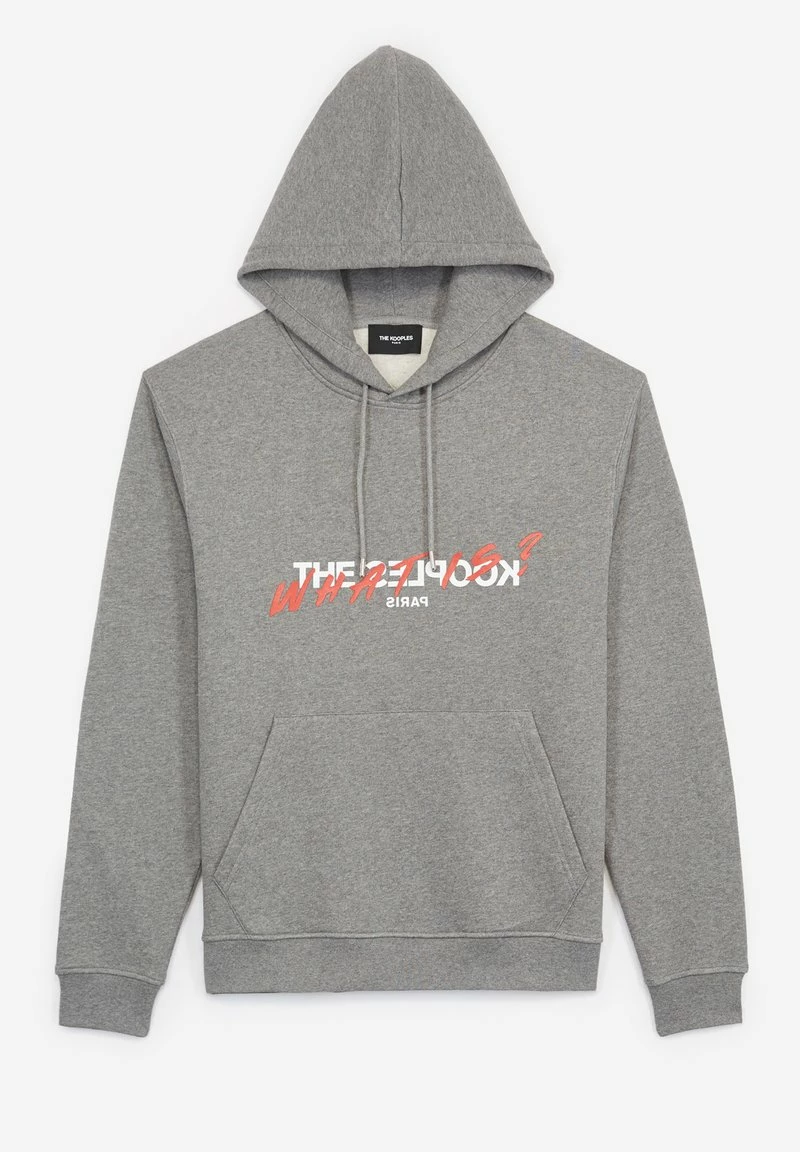 The Kooples Uomo BEDRUCKTES BAUMWOLL-SWEATSHIRT MIT KAPUZE - Felpa - Middle Grey Melange 6 The Kooples Uomo BEDRUCKTES BAUMWOLL-SWEATSHIRT MIT KAPUZE - Felpa - Middle Grey Melange - immagine 4