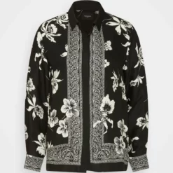 The Kooples CHEMISE IMPRIMEE MANCHES LONGUES - Camicia - Black/white, Donna 14 The Kooples CHEMISE IMPRIMEE MANCHES LONGUES - Camicia - Black/white, Donna -Vendite The Kooples d42114a9096e404b9d8560113ab11287