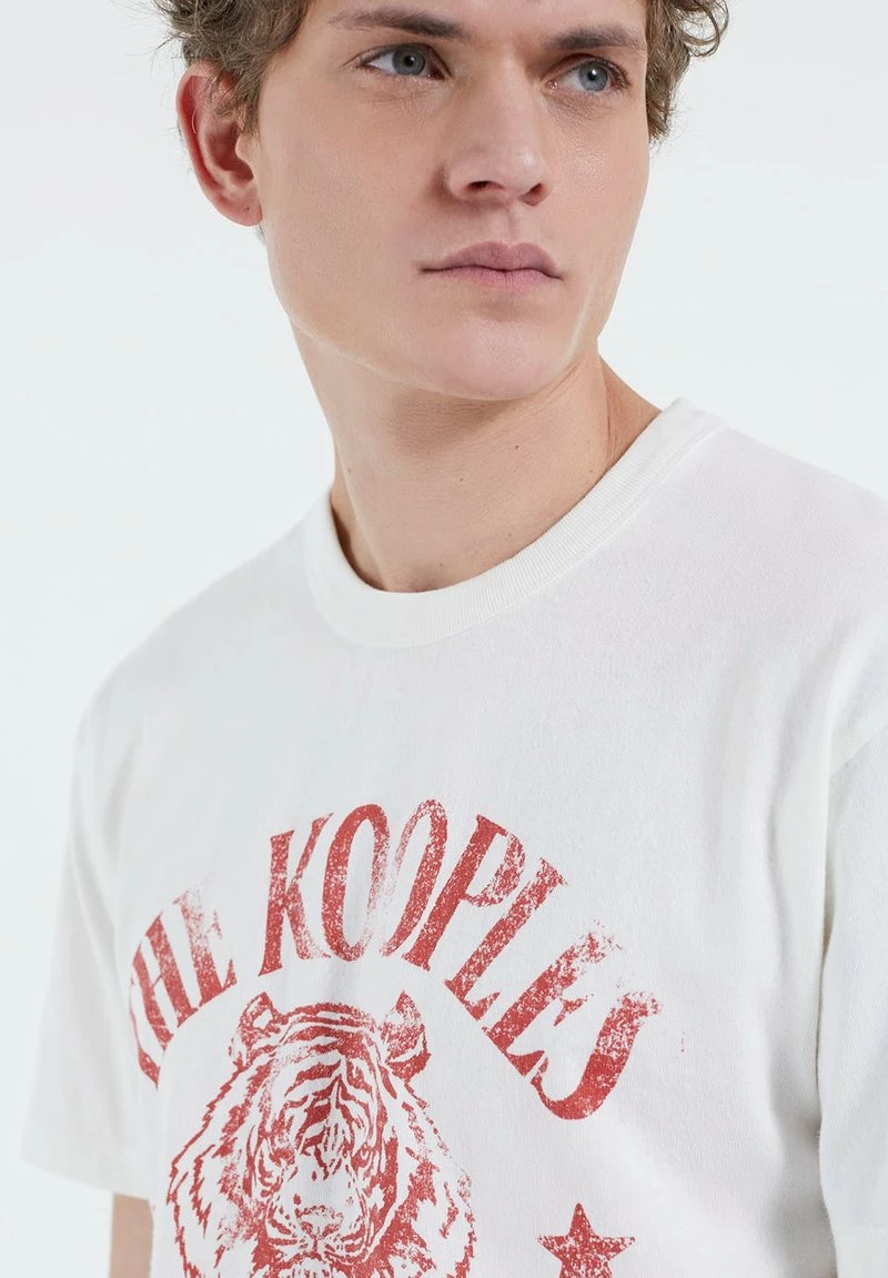 The Kooples Uomo TIGRE TEE - T-shirt Con Stampa - Ecru 6 The Kooples Uomo TIGRE TEE - T-shirt Con Stampa - Ecru - immagine 4