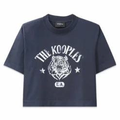 The Kooples TIGRE TEE - T-shirt Con Stampa - Navy, Donna -Vendite The Kooples d77ad9434ddd42ff85959750d863bc7c