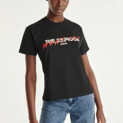 The Kooples Donna MANCHES COURTES - T-shirt Con Stampa - Black