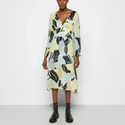 The Kooples ROBE LONGUE MANCHES LONGUESEN HIBISCUS - Vestito Estivo - Green, Donna -Vendite The Kooples da5bac1a15ff408f965cca1ff6ce26d7