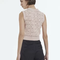 The Kooples SANS MANCHES EFFET CROCHET - Top - Pink, Donna -Vendite The Kooples db27a754ec864d11ac13b5f2a2df34d4