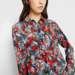 The Kooples CHEMISE DROITE A MANCHES LONGUESEN IMPRIME - Camicia - Red, Donna 14 The Kooples CHEMISE DROITE A MANCHES LONGUESEN IMPRIME - Camicia - Red, Donna -Vendite The Kooples dbfb80e09e1447b6bf0aece8a3e5aa67