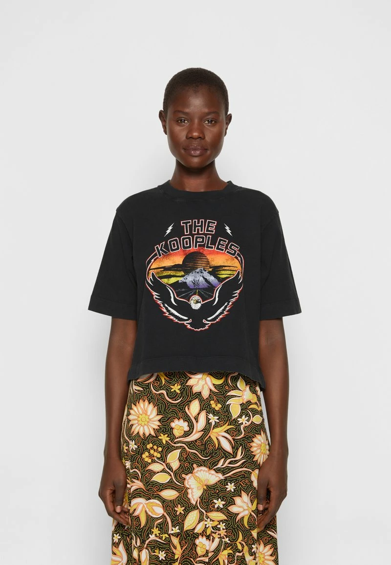 The Kooples MANCHES COURTES - T-shirt Con Stampa - Black Washed, Donna 5 The Kooples MANCHES COURTES - T-shirt Con Stampa - Black Washed, Donna - immagine 3