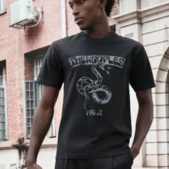 The Kooples T-shirt Con Stampa - Black, Uomo
