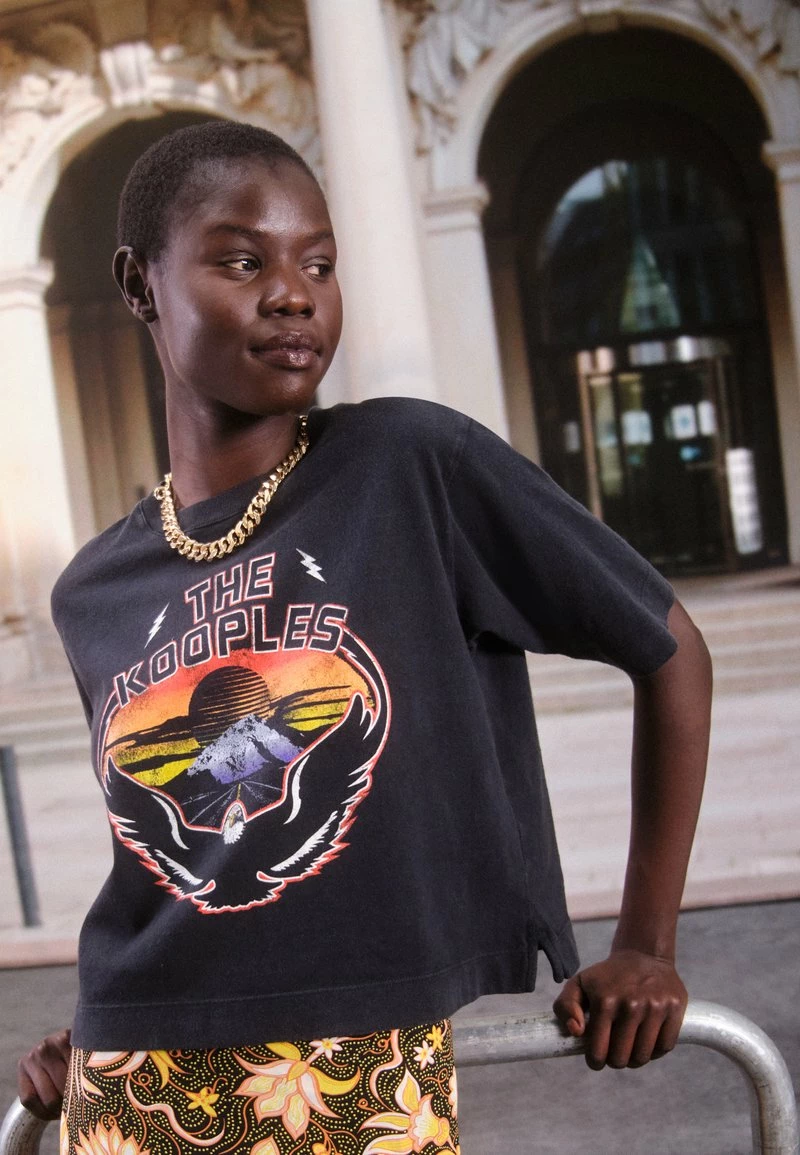 The Kooples MANCHES COURTES - T-shirt Con Stampa - Black Washed, Donna 3 The Kooples MANCHES COURTES - T-shirt Con Stampa - Black Washed, Donna