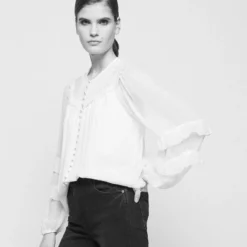 The Kooples Camicetta - Ecru, Donna -Vendite The Kooples e48b88ac604e42cca5e69770aaf551dc