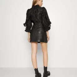 The Kooples Donna SKIRT - Minigonna - Black -Vendite The Kooples e4fbe322ec3e419ea4a2373d3d1635cc