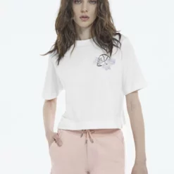 The Kooples T-shirt Con Stampa - White, Donna