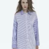 The Kooples Camicia - Blue White, Donna -Vendite The Kooples e6f2b3be00154baf96859cf51a9ec2e7