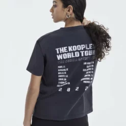 The Kooples T-shirt Con Stampa - Black Washed, Donna -Vendite The Kooples e7256c44e1ef42e78068ebc2d4dc71e0