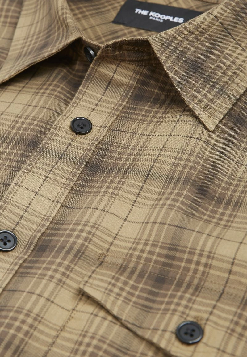 The Kooples COL CLASSIQUE À CARREAUX - Camicia - Brown, Uomo 9 The Kooples COL CLASSIQUE À CARREAUX - Camicia - Brown, Uomo - immagine 7