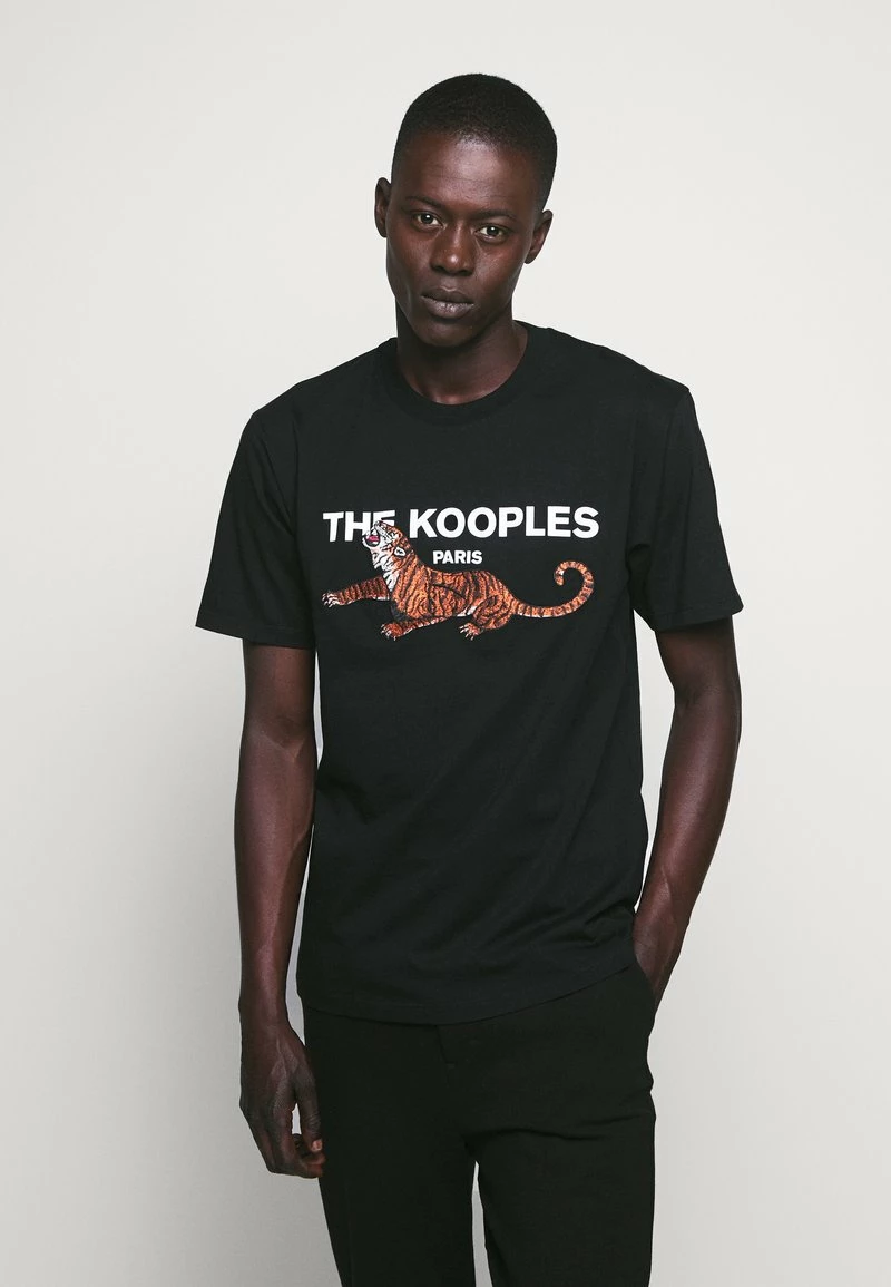 The Kooples TIGER LOGO - T-shirt Con Stampa - Black, Uomo 3 The Kooples TIGER LOGO - T-shirt Con Stampa - Black, Uomo