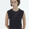 The Kooples Donna SANS MANCHES EFFET CROCHET - Top - Black -Vendite The Kooples e90126eec37c423ca9e2f58409ee564e