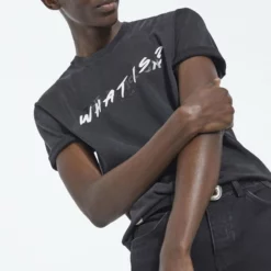 The Kooples Uomo WHAT IS - T-shirt Con Stampa - Black Washed -Vendite The Kooples eb1b2524cfe2416c8d3f939e3fb98fa1