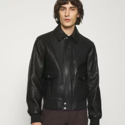 The Kooples JACKET - Giacca Di Pelle - Black, Uomo