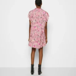 The Kooples ROBE LONGUE MANCHES COURTES LACEEN FLOWERS - Vestito Elegante - Pink, Donna -Vendite The Kooples ec6d4495d83145f7b0653888ff4721fd