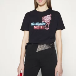 The Kooples MANCHES COURTES NEON - T-shirt Con Stampa - Black, Donna -Vendite The Kooples ecffa6fede124363b021ac97c769dc59