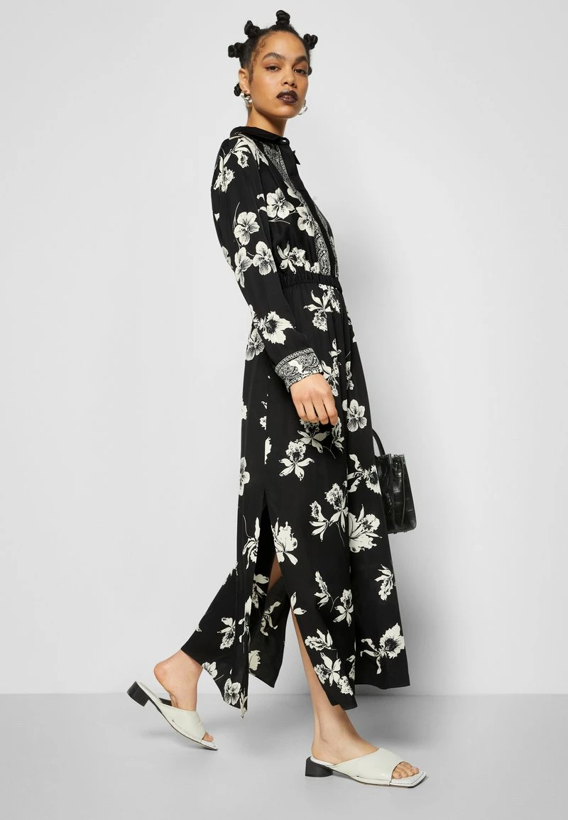 The Kooples Donna ROBE LONGUE MANCHE LONGUE IMPRIME - Abito A Camicia - Black White 7 The Kooples Donna ROBE LONGUE MANCHE LONGUE IMPRIME - Abito A Camicia - Black White - immagine 5