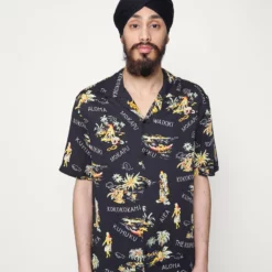 The Kooples CHEMISE - Camicia - Black/yellow, Uomo -Vendite The Kooples f0a7c6ac9f024d1ebe6633cc6f220da5