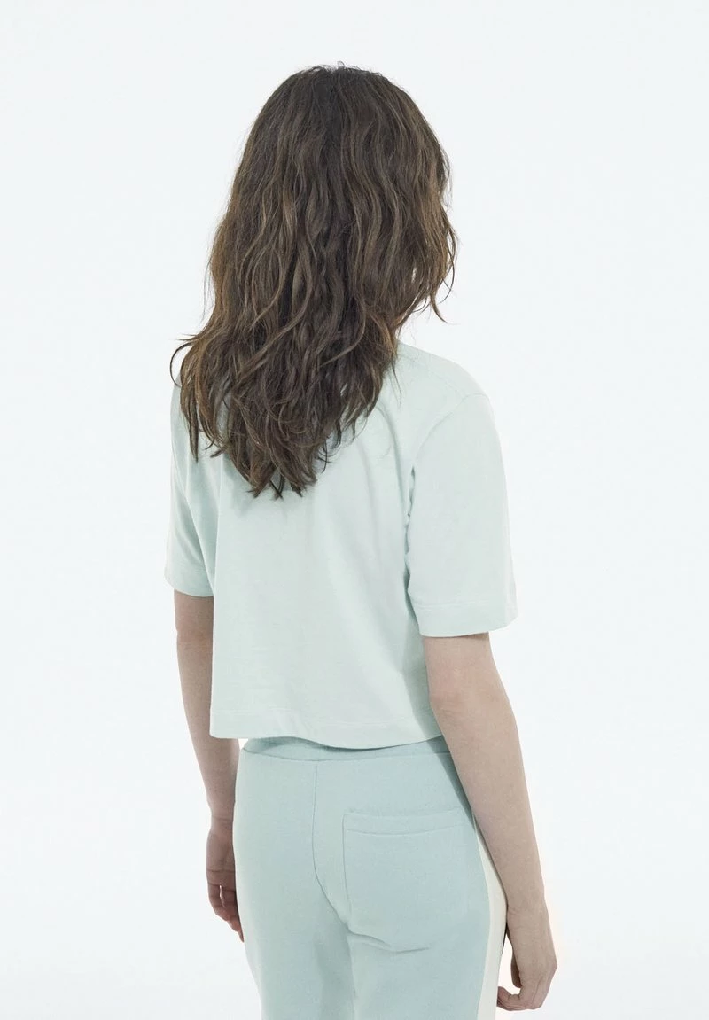 The Kooples MANCHES - T-shirt Basic - Gris Bleu, Donna 6 The Kooples MANCHES - T-shirt Basic - Gris Bleu, Donna - immagine 4