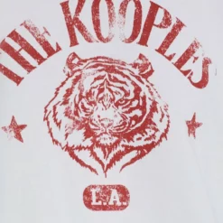 The Kooples TIGRE TEE - T-shirt Con Stampa - Ecru, Donna -Vendite The Kooples f227e746d19d44f5ba1e508f67c1e659