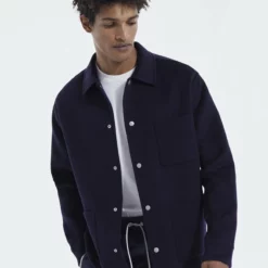 The Kooples Uomo Giacca Da Mezza Stagione - Navy