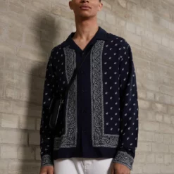 The Kooples CHEMISE - Camicia - Navy Ecru, Uomo