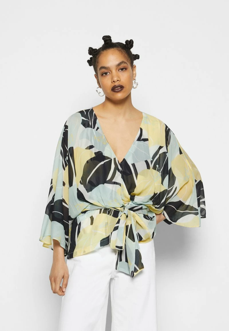 The Kooples Donna KIMONOEN IMPRIME - Camicetta - Green 5 The Kooples Donna KIMONOEN IMPRIME - Camicetta - Green - immagine 3