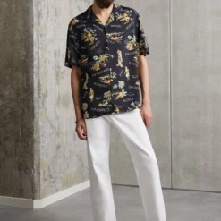 The Kooples CHEMISE - Camicia - Black/yellow, Uomo