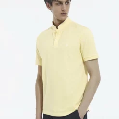 The Kooples OFFICIER - Polo - Very Lt Yellow Blanc, Uomo