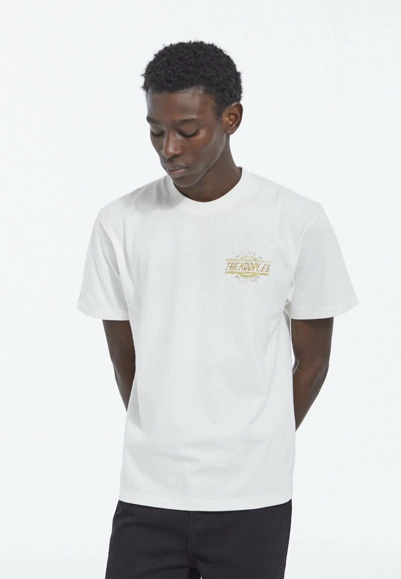 The Kooples MANCHES COU - T-shirt Con Stampa - Ecru, Uomo 3 The Kooples MANCHES COU - T-shirt Con Stampa - Ecru, Uomo
