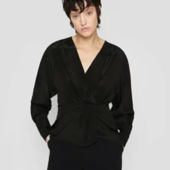 The Kooples Maglietta A Manica Lunga - Black, Donna