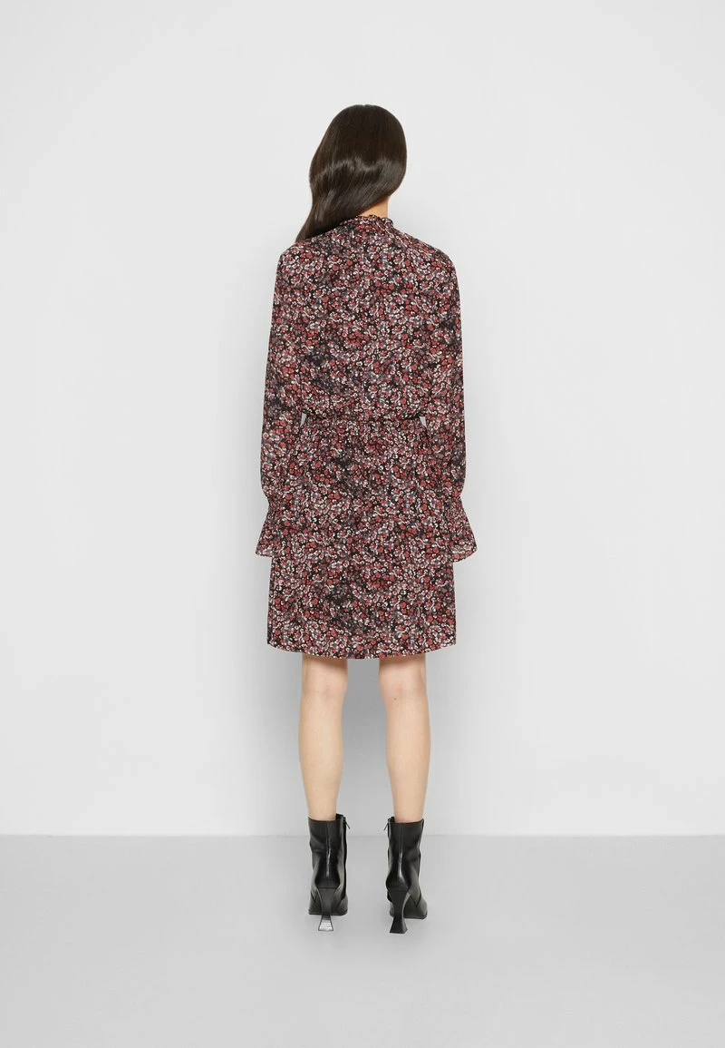 The Kooples ROBE COL ET MANCHES SMOCKESEN IMPRIME FLOWERS - Vestito Elegante - Black/red, Donna 6 The Kooples ROBE COL ET MANCHES SMOCKESEN IMPRIME FLOWERS - Vestito Elegante - Black/red, Donna - immagine 4