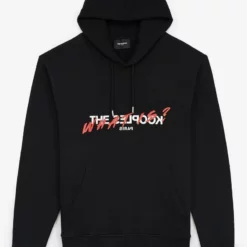 The Kooples BEDRUCKTES BAUMWOLL-SWEATSHIRT MIT KAPUZE - Felpa - Black, Uomo -Vendite The Kooples fb682c98af41455497fd7b8f10f6cf43