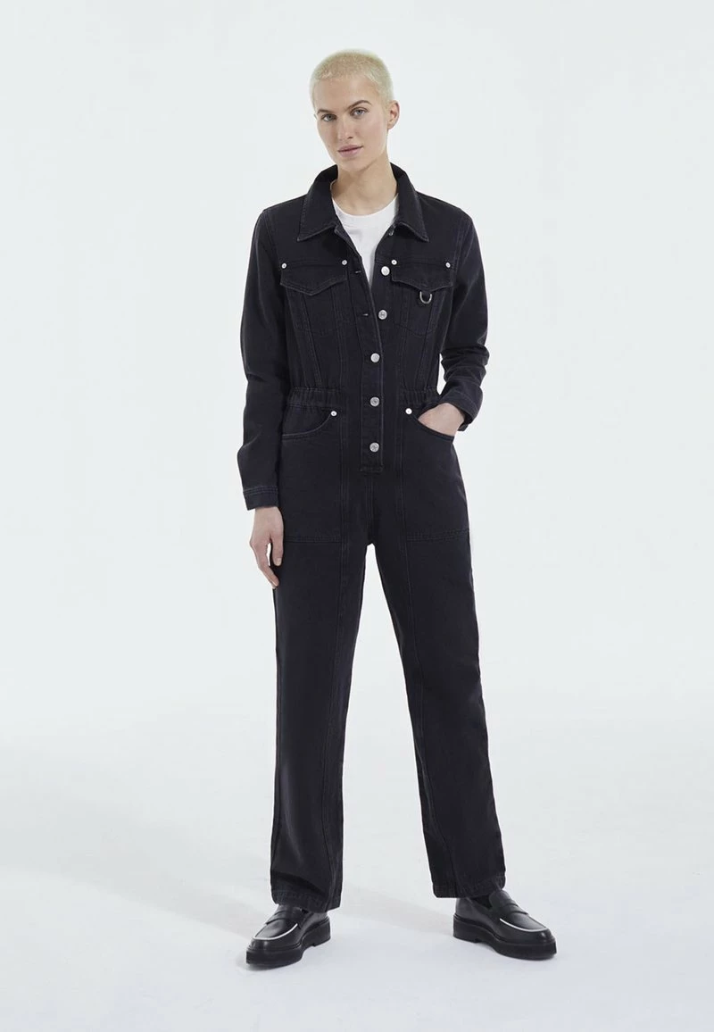 The Kooples BOUTONNÉE - Tuta Jumpsuit - Black Washed, Donna 3 The Kooples BOUTONNÉE - Tuta Jumpsuit - Black Washed, Donna