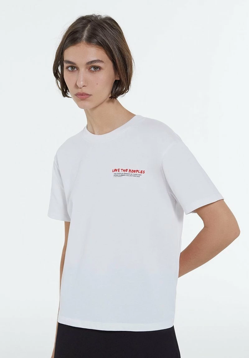 The Kooples Donna LOVE MANCHES COU - T-shirt Con Stampa - White 3 The Kooples Donna LOVE MANCHES COU - T-shirt Con Stampa - White