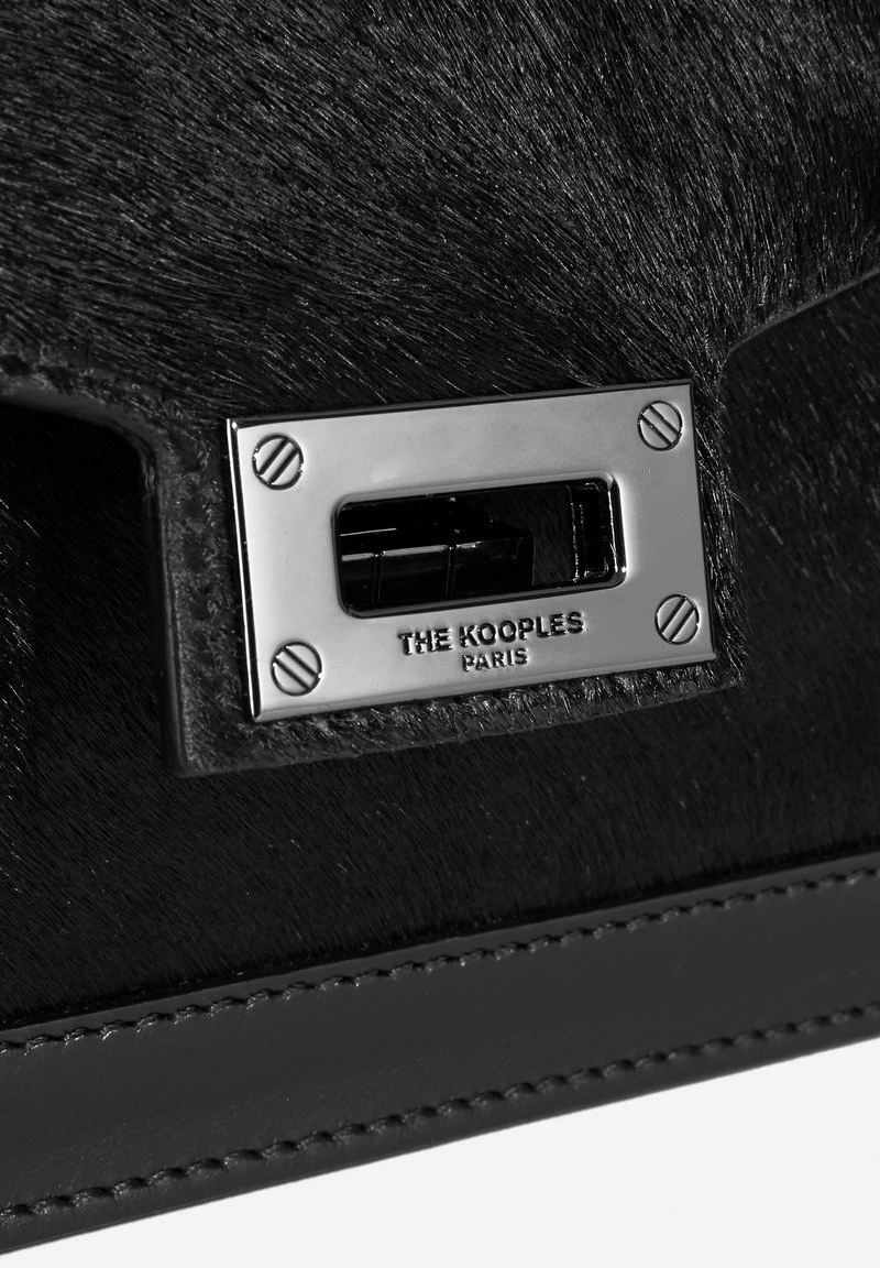 The Kooples SAC SMALL EMILY EN CUIR À POILS LONGS - Borsa A Mano - Black, Donna 5 The Kooples SAC SMALL EMILY EN CUIR À POILS LONGS - Borsa A Mano - Black, Donna - immagine 3