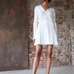 The Kooples JUPE COURTE - Gonna A Campana - Off White, Donna